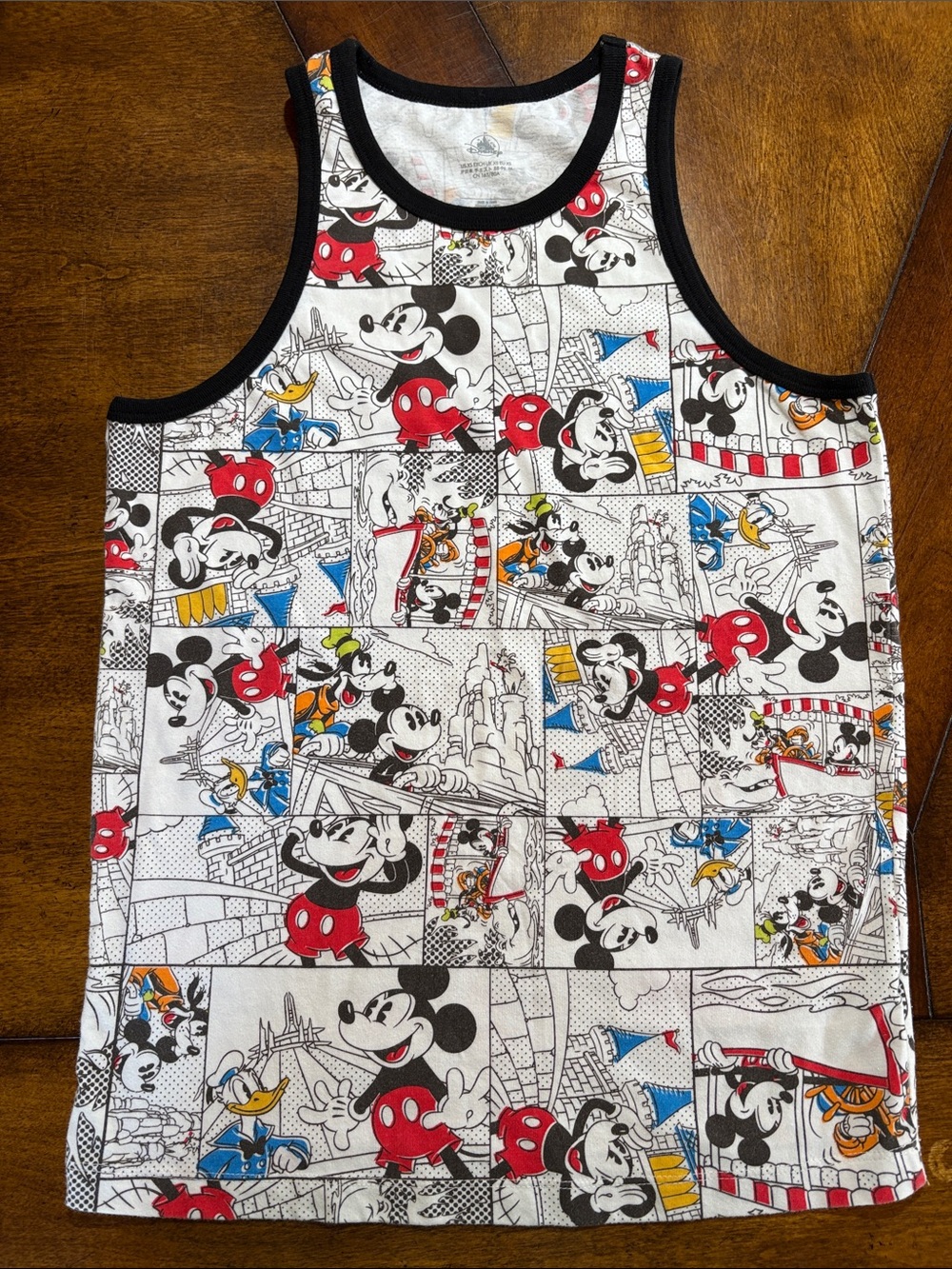 Vintage Disney Men’s Mickey Mouse Comic-Strip Tank Top Size XS